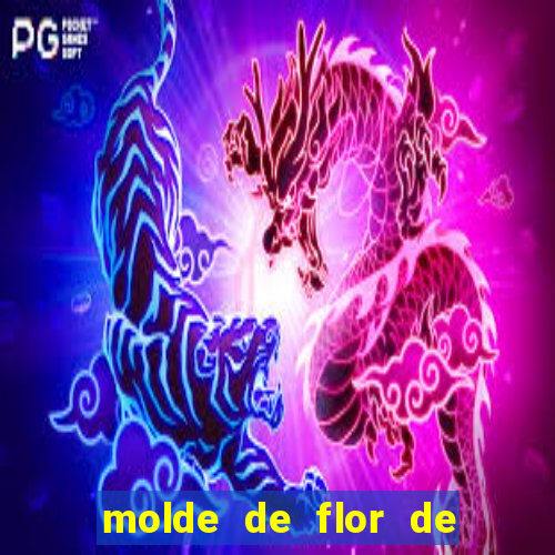 molde de flor de eva grande para imprimir